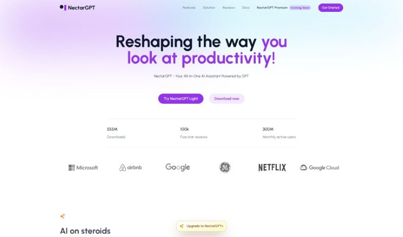 Screenshot of Nectar-GPT