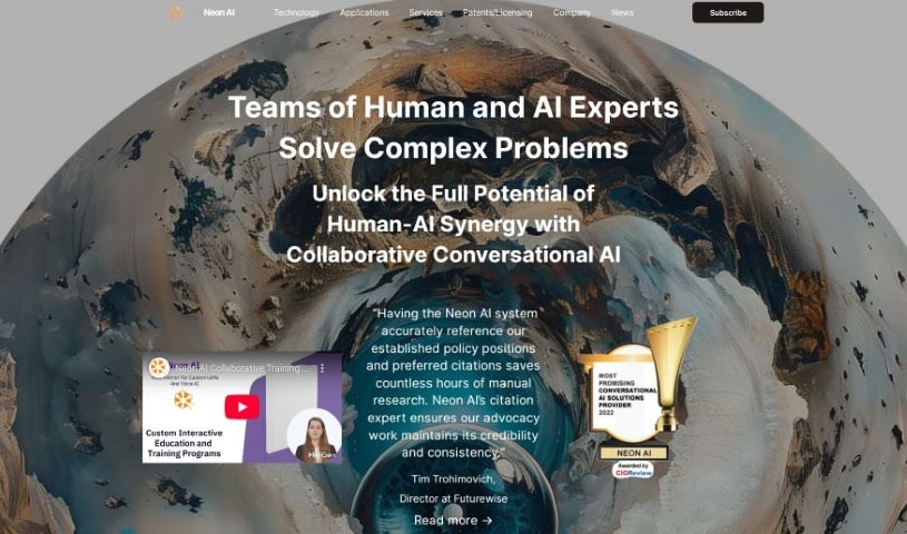 Screenshot of Neon Ai