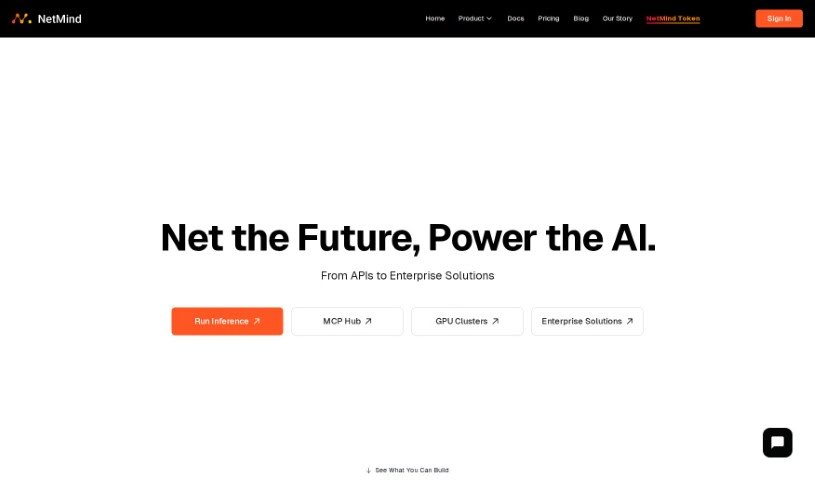 Screenshot of NetMind AI