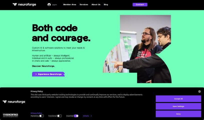 Screenshot of NeuroForge