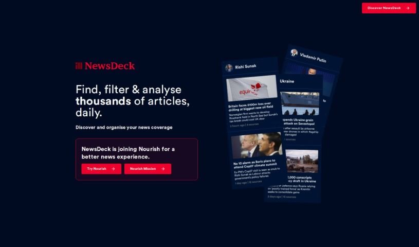 Screenshot of NewsDeck