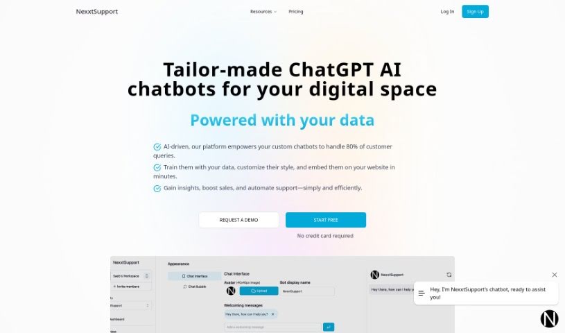 Screenshot of NexxtSupport
