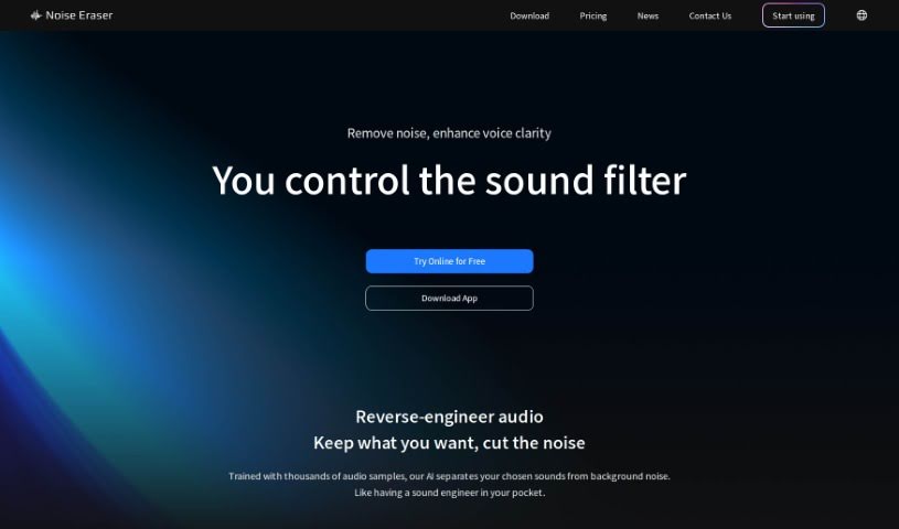Screenshot of Noise Eraser