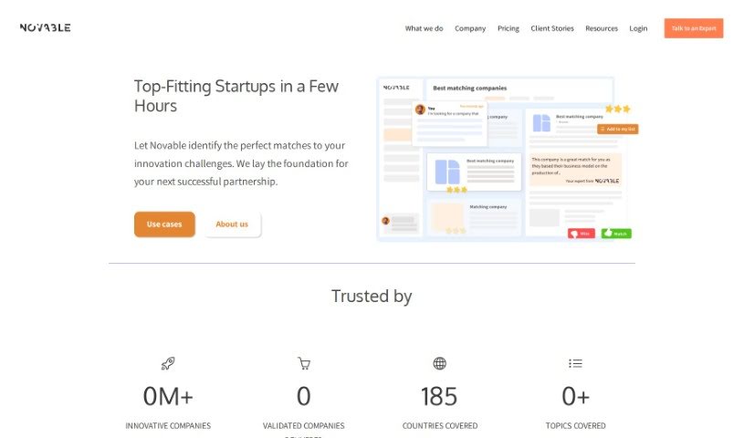 Screenshot of Novable