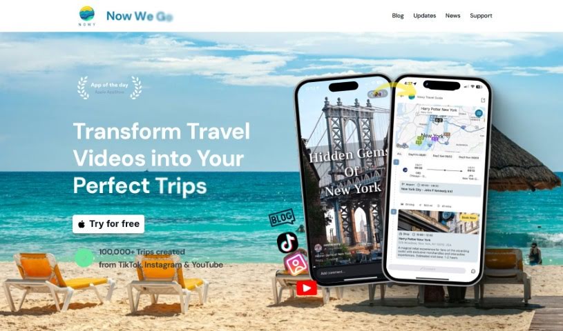 Screenshot of Nowy Inc