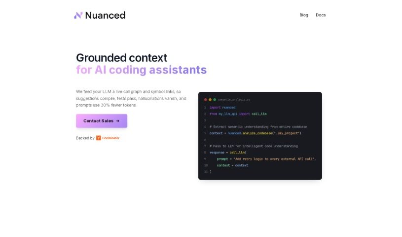 Screenshot of Nuanced