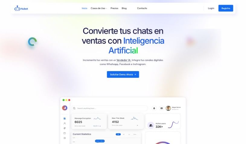 Screenshot of Nubot.io App