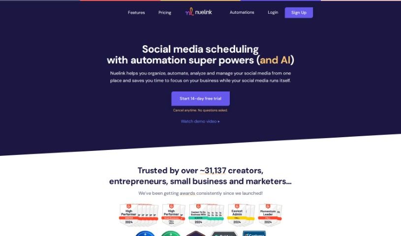 Screenshot of Nuelink