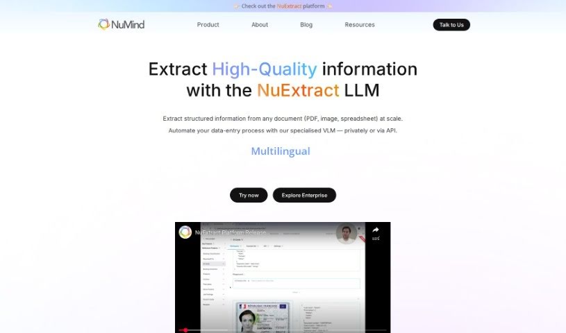 Screenshot of NuMind