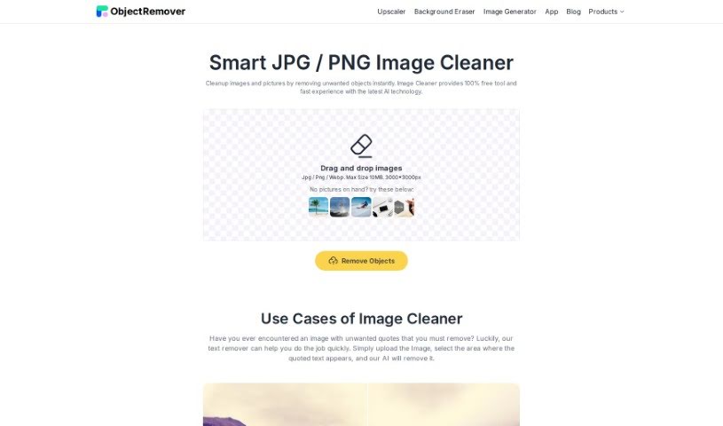 Screenshot of Object Remover Image Cleaner