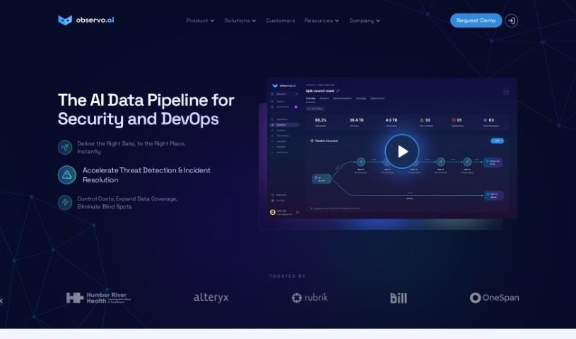 Screenshot of Observo
