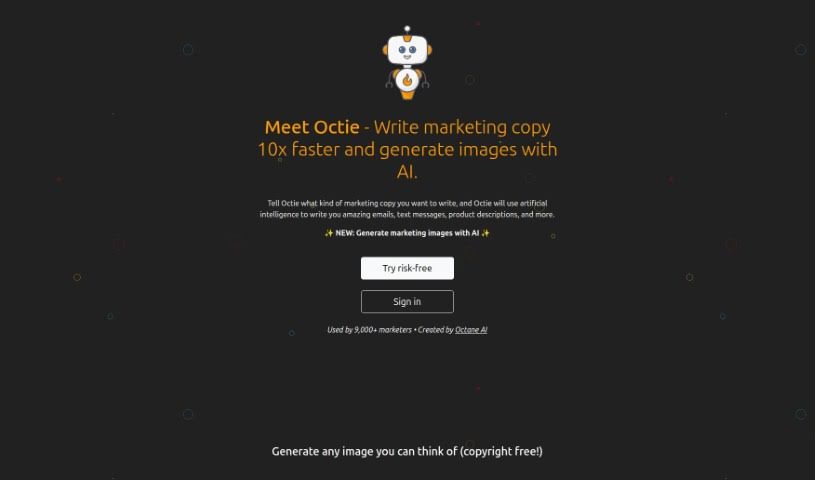 Screenshot of Octie.ai