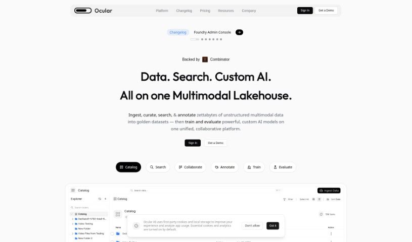 Screenshot of Ocular Ai