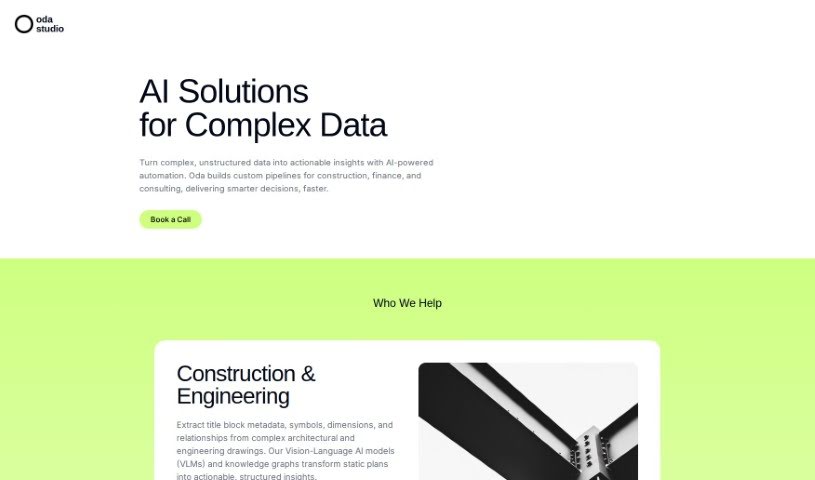 Screenshot of Oda Studio