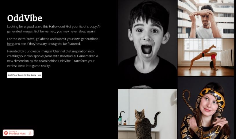 Screenshot of OddVibe