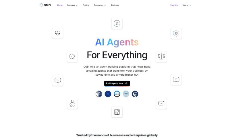 Screenshot of Odin AI