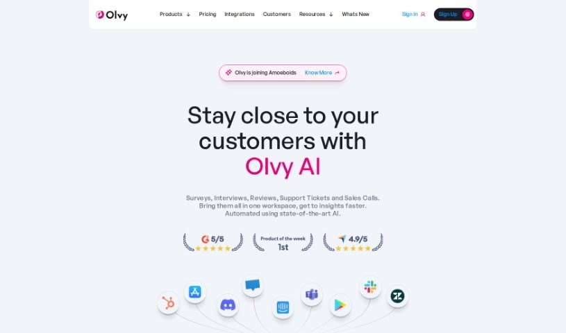 Screenshot of Olvy
