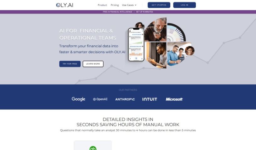 Screenshot of Oly AI