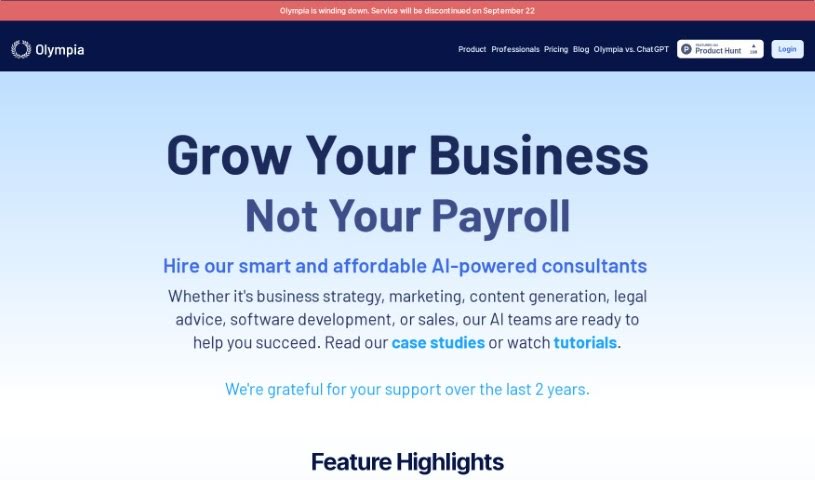 Screenshot of Olympia Chat