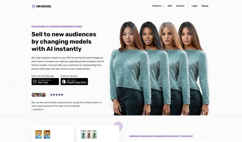 Screenshot of On Model