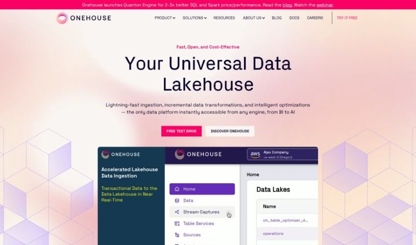 Screenshot of Onehouse