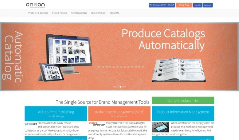 Screenshot of Onison Corporation