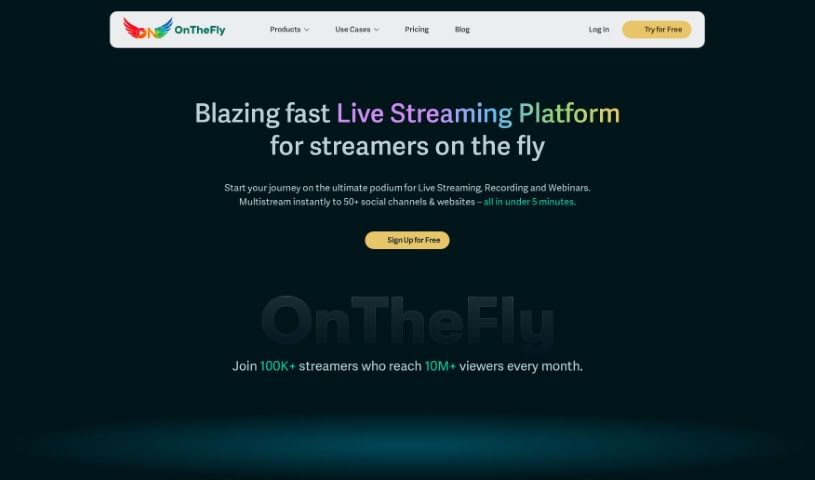 Screenshot of Onthefly