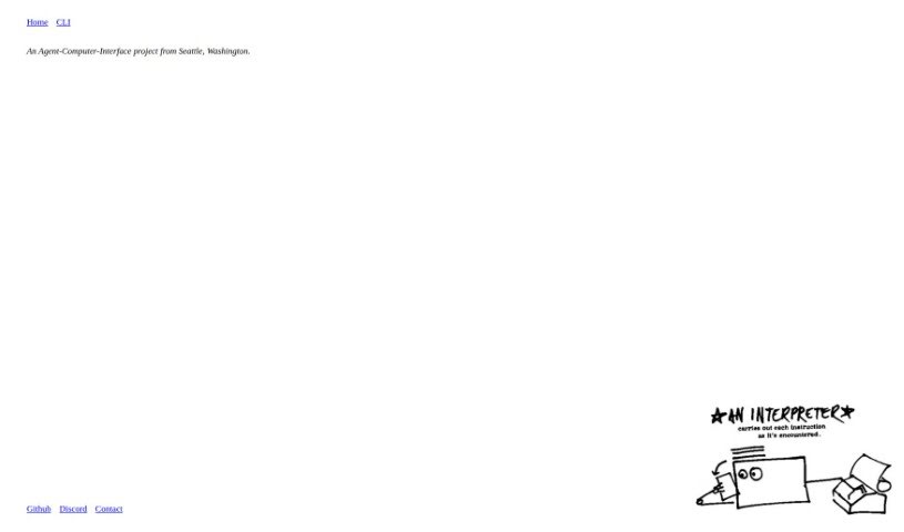 Screenshot of Open Interpreter