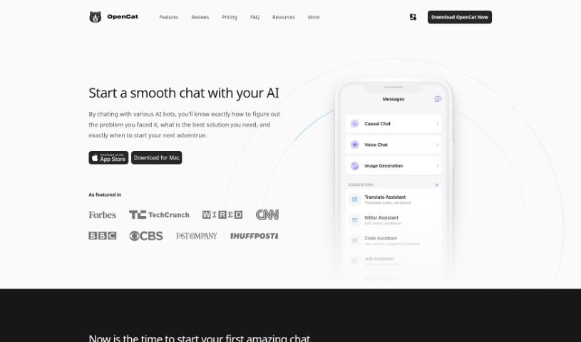 Screenshot of OpenCat
