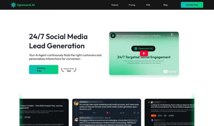 Screenshot of Opencord AI
