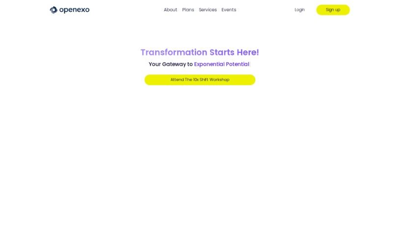 Screenshot of OpenExO