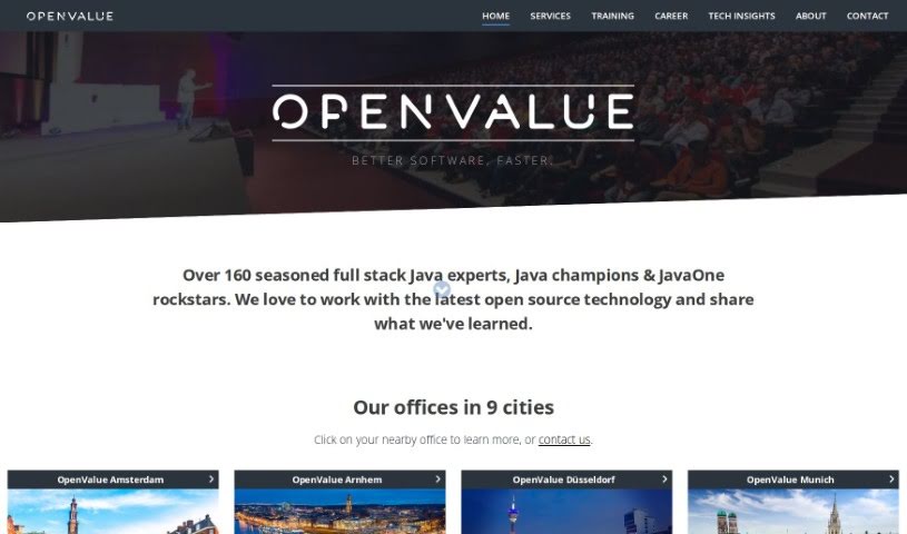 Screenshot of OpenValue
