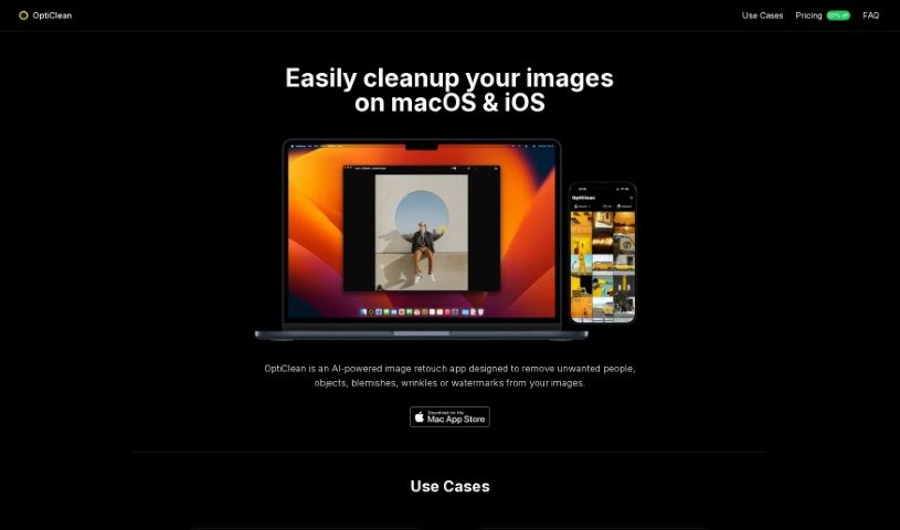 Screenshot of Opticlean