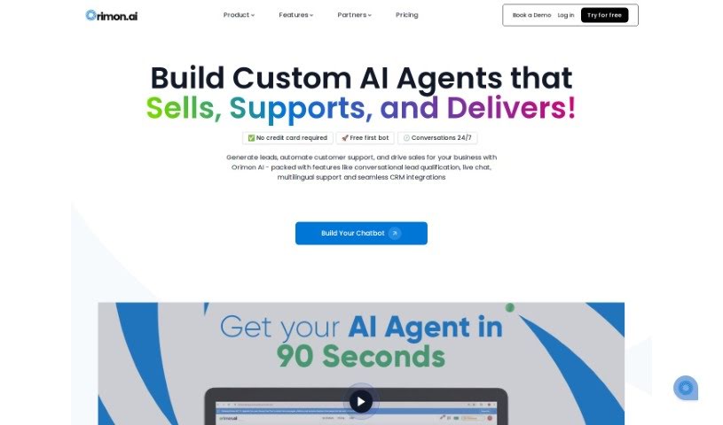 Screenshot of Orimon AI