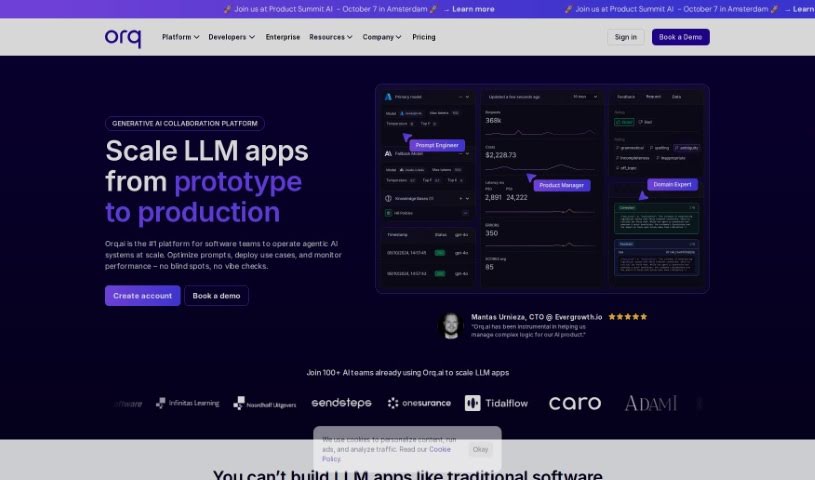 Screenshot of Orquesta