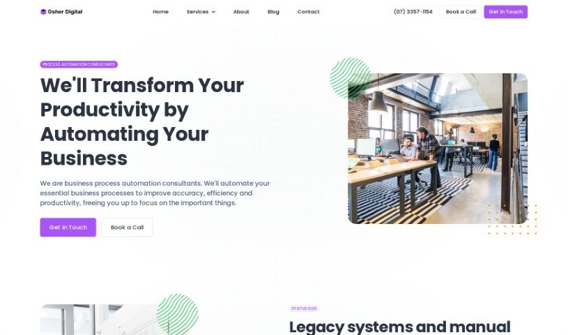 Screenshot of Osher.ai