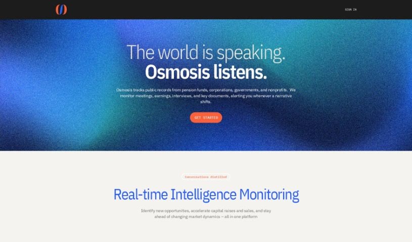 Screenshot of Osmosis