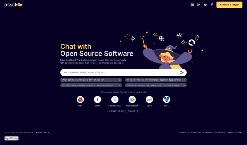 Screenshot of Oss Chat