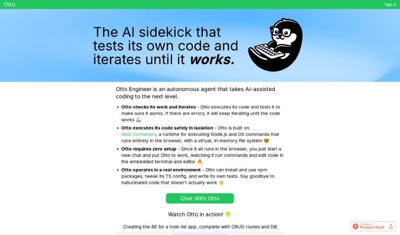 Screenshot of Otto Engineer