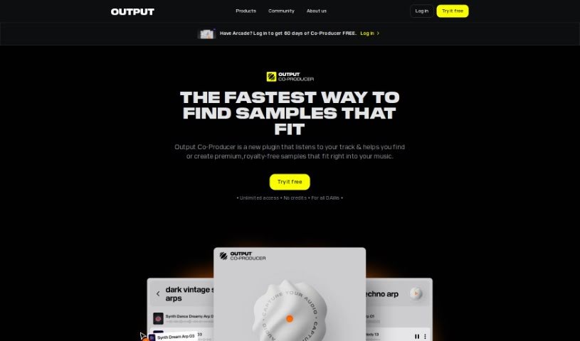 Screenshot of Output Co-Producer