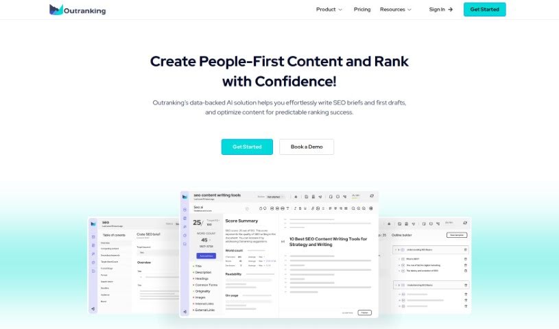 Screenshot of Outranking