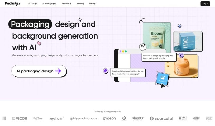 Screenshot of Packify.ai