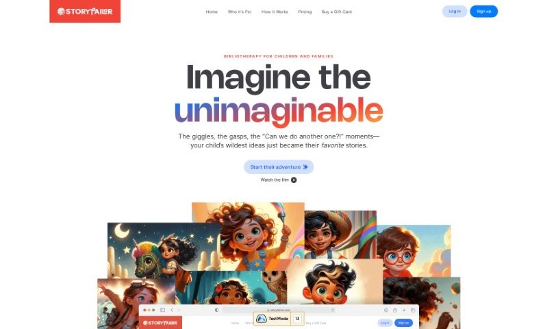 Screenshot of Storytailor