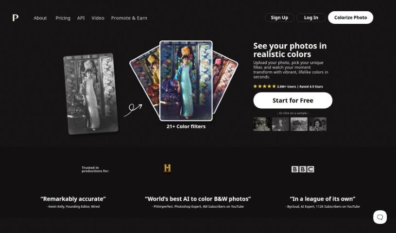 Screenshot of Palette.fm