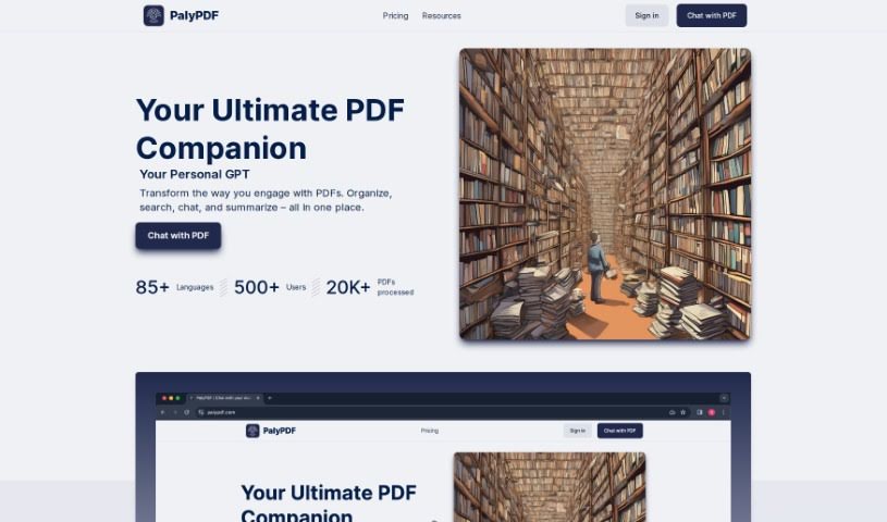 Screenshot of PalyPDF