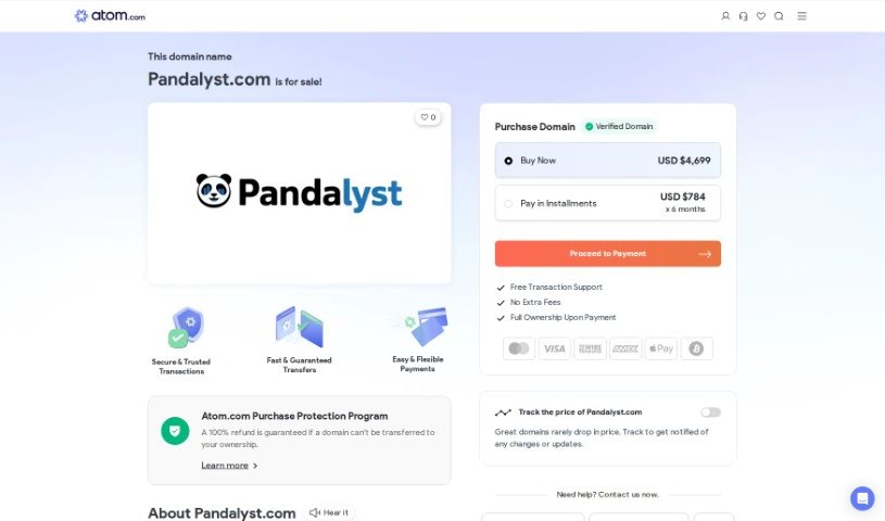 Screenshot of Pandalyst