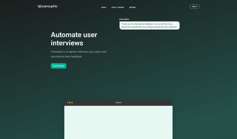 Screenshot of Pansophic