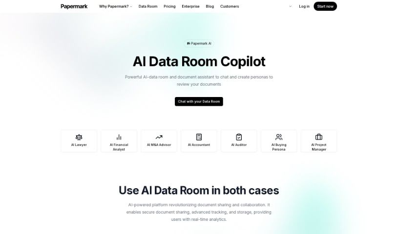 Screenshot of Papermark AI