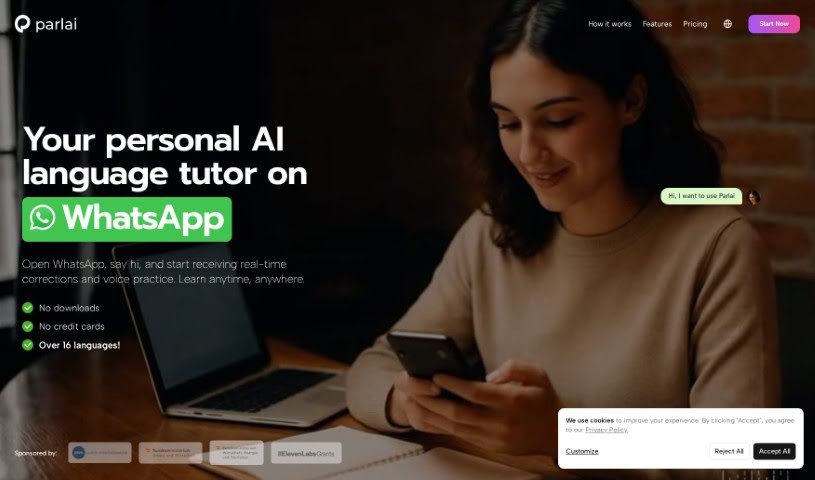 Screenshot of Parlai