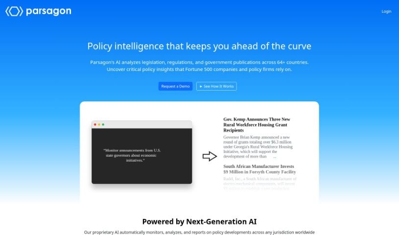 Screenshot of Parsagon